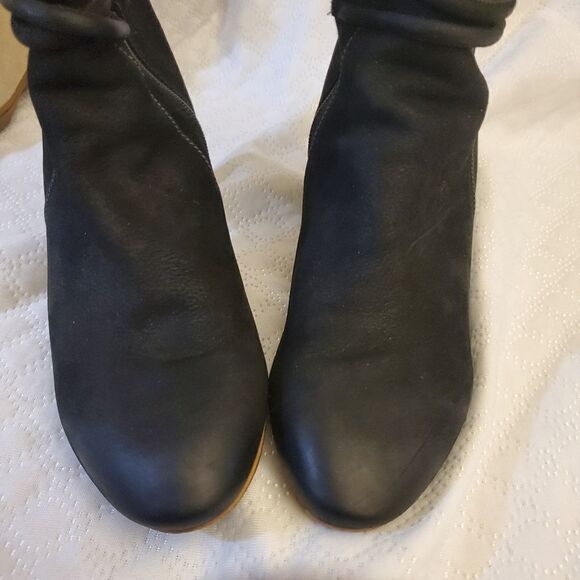Ecco Black Black Leather Knee High Size 37 Boots - Picture 6 of 13